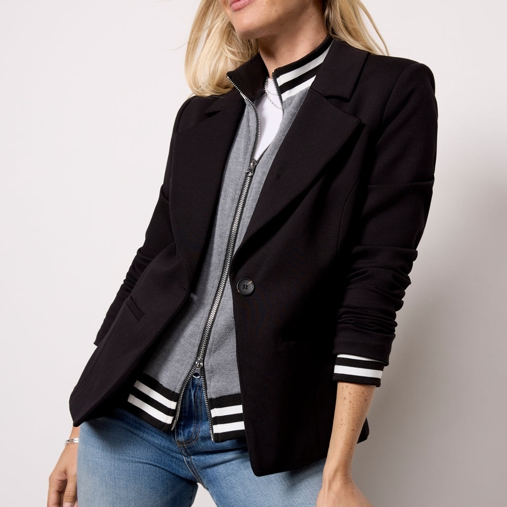 Evereve Dawson Varsity Blazer, Size Large